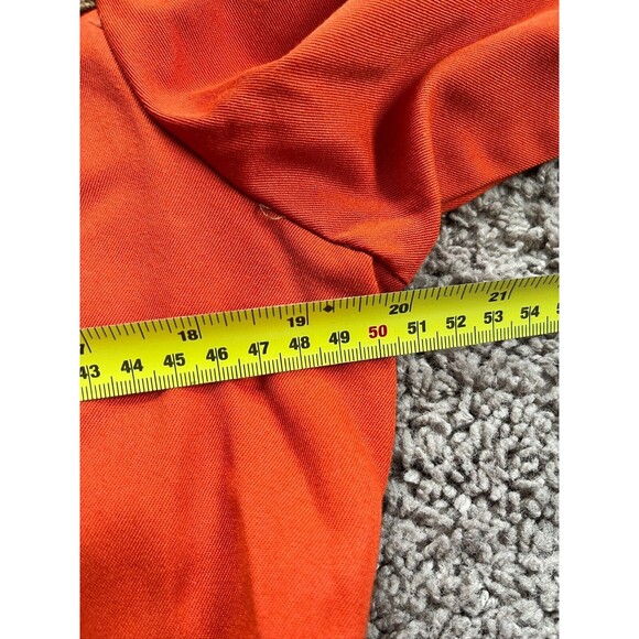 Scully Pearl Snap‎ Shirt Size M Burnt Orange Blue Brass & Embroidered Art Cowboy - Picture 10 of 12